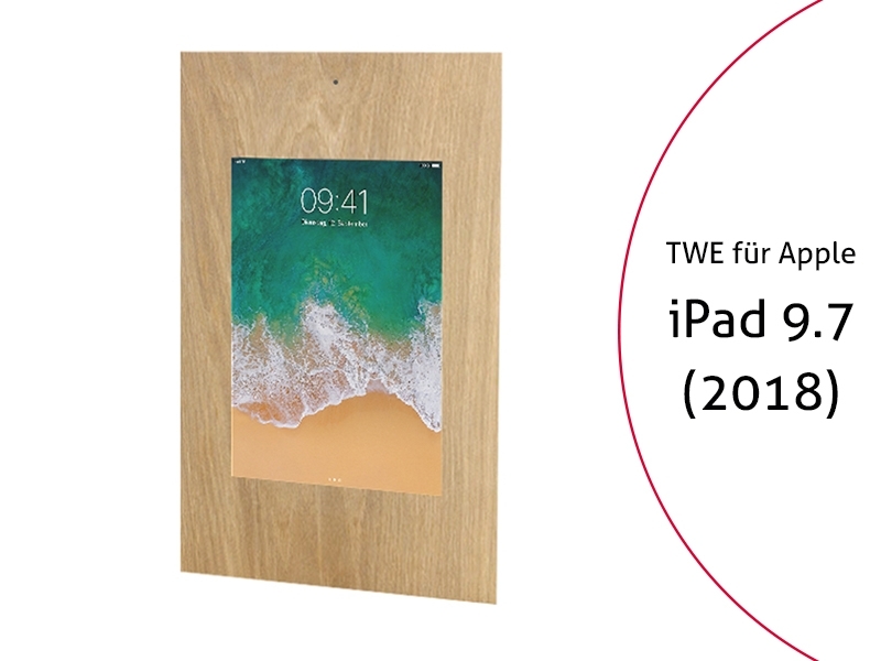TabLines TWE064O Tablet Wandeinbau für Apple iPad 9.7 (2018), DS, Eiche TabLines TWE064O Tablet Wandeinbau für Apple iPad 9.7 (2018), DS, Eiche