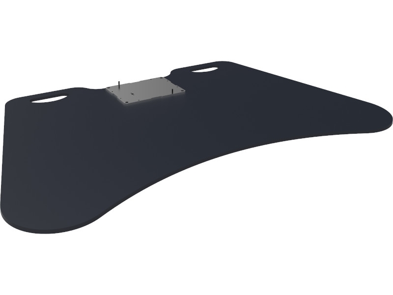 SmartMetals Basisplatte und Bodenlift (052.7250) für Touchscreens bis 86 Zoll Bodenplatte einzeln