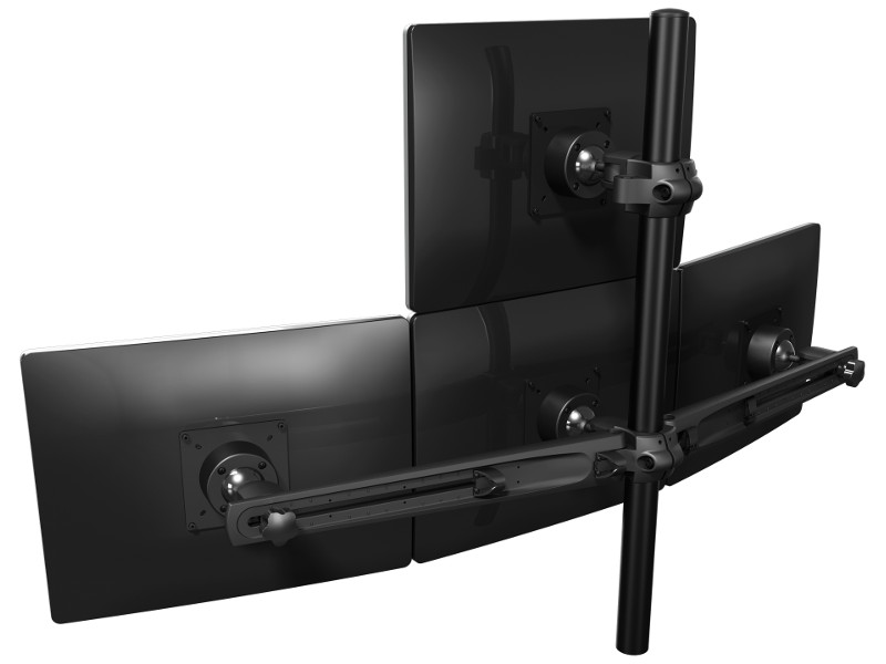 Dataflex 53.343 Viewmaster Zubehör 4er Tischhalterung back