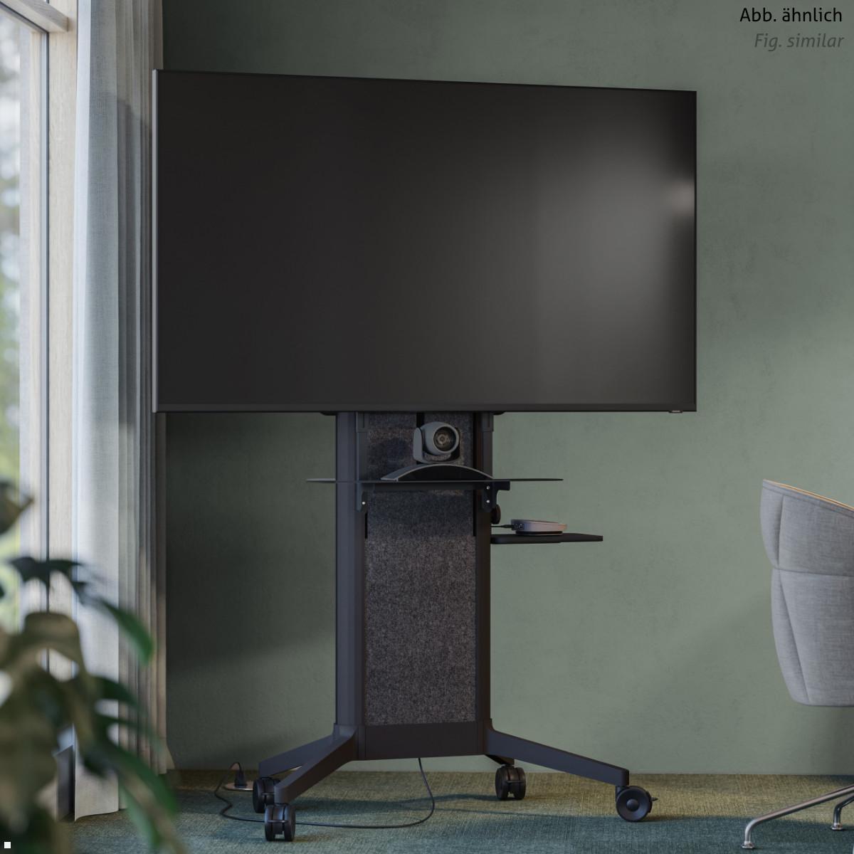 SMS EVER620 mobiler TV Ständer 98 Zoll, Alu Cover schwarz (16-010-1C), Anwendungsbeispiel SMS EVER620 mobiler TV Ständer 98 Zoll, Alu Cover schwarz (16-010-1C), Anwendungsbeispiel