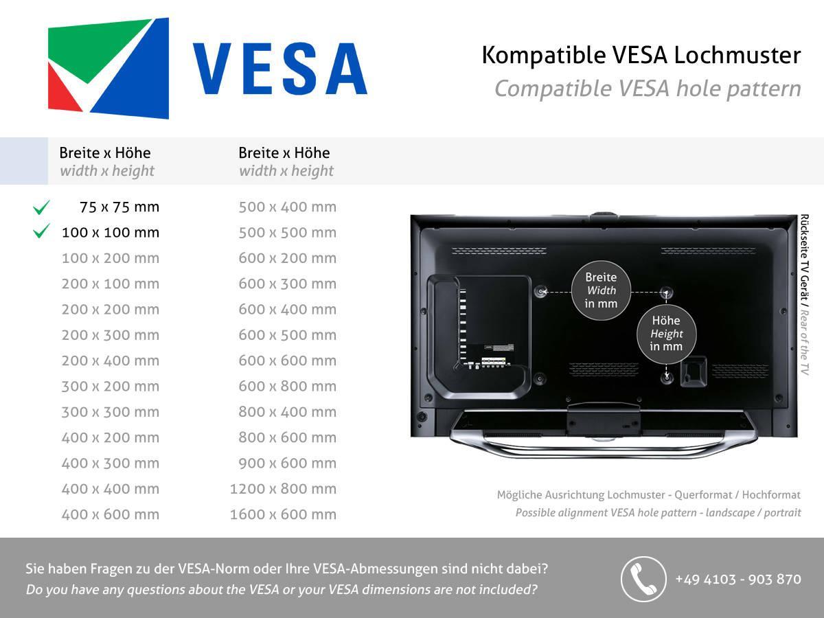 Vogels PFD 8543 Monitor-Schreibtischhalter VESA Standard