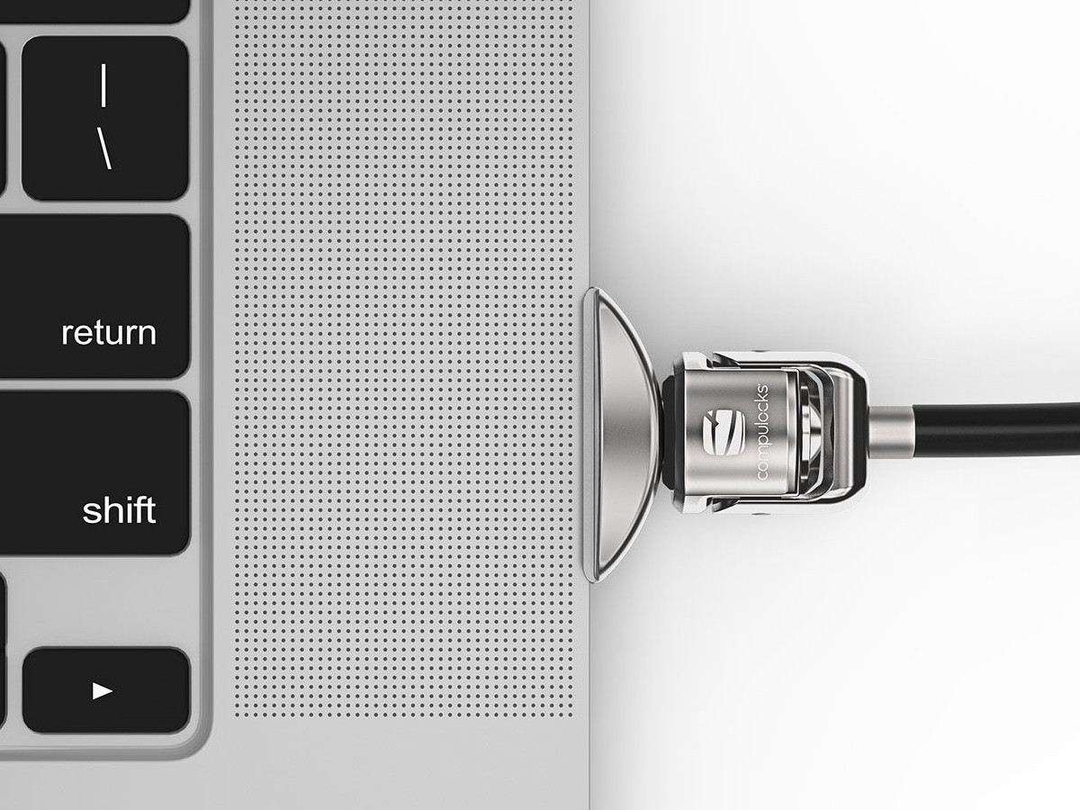 Compulocks Ledge Slot Adapter für MacBook Pro 16 Zoll Laptopschloss mit Kabelschloss Compulocks Ledge Slot Adapter für MacBook Pro 16 Zoll Laptopschloss mit Kabelschloss
