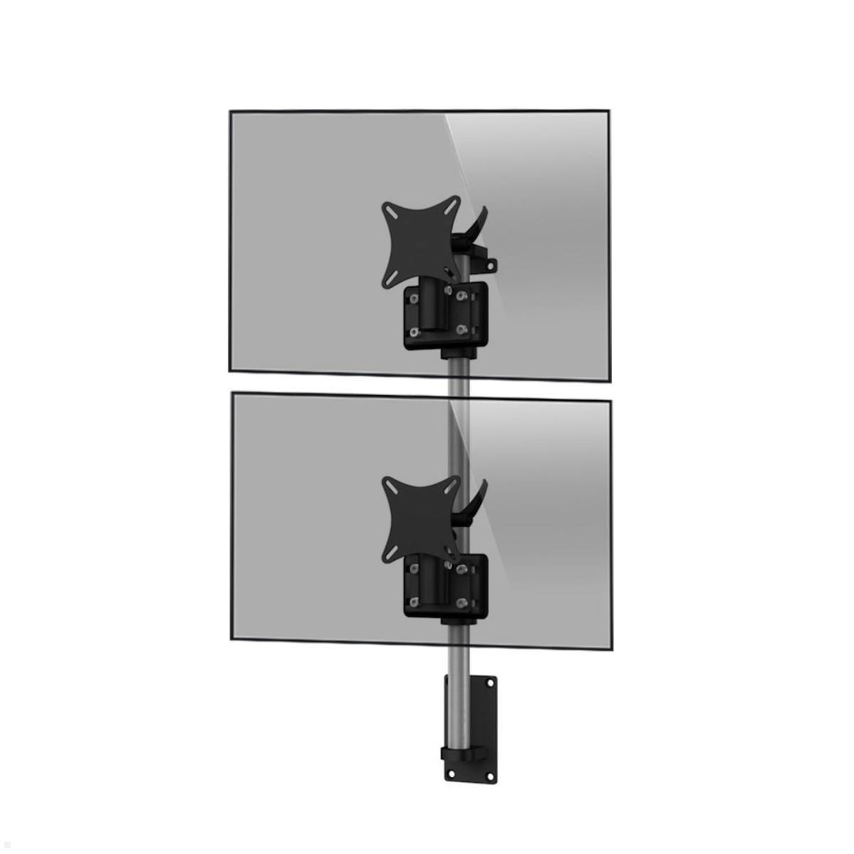 MonLines MWH201B Flat 2-fach vertikal Monitor Wandhalterung 25-32 Zoll, schwarz MonLines MWH201B Flat 2-fach vertikal Monitor Wandhalterung 25-32 Zoll, schwarz