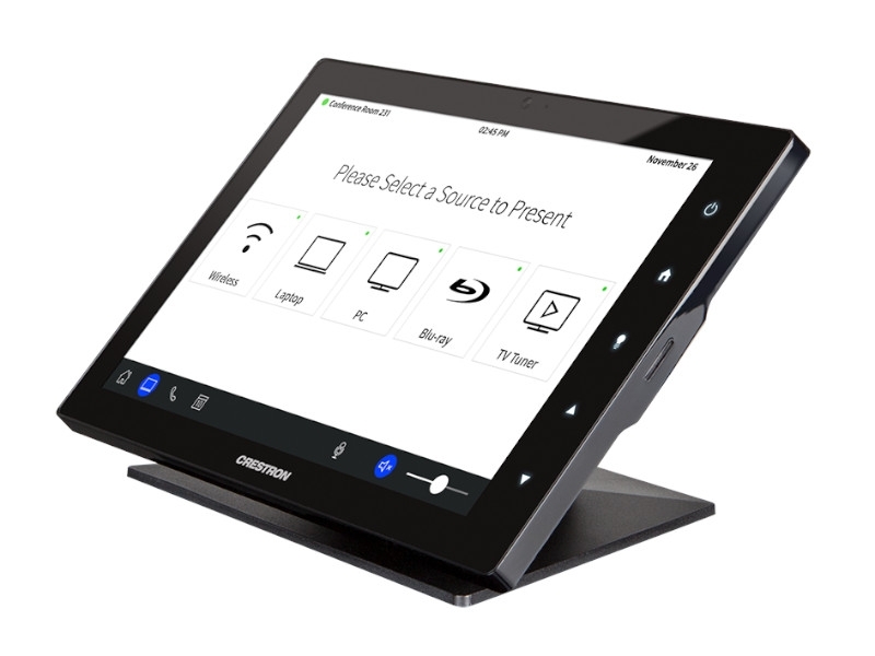 Crestron Touchpanel Bedieneinheit 7 Zoll, schwarz Mediensteurng im Tischstand(optional) Crestron Touchpanel Bedieneinheit 7 Zoll, schwarz Mediensteurng im Tischstand(optional)