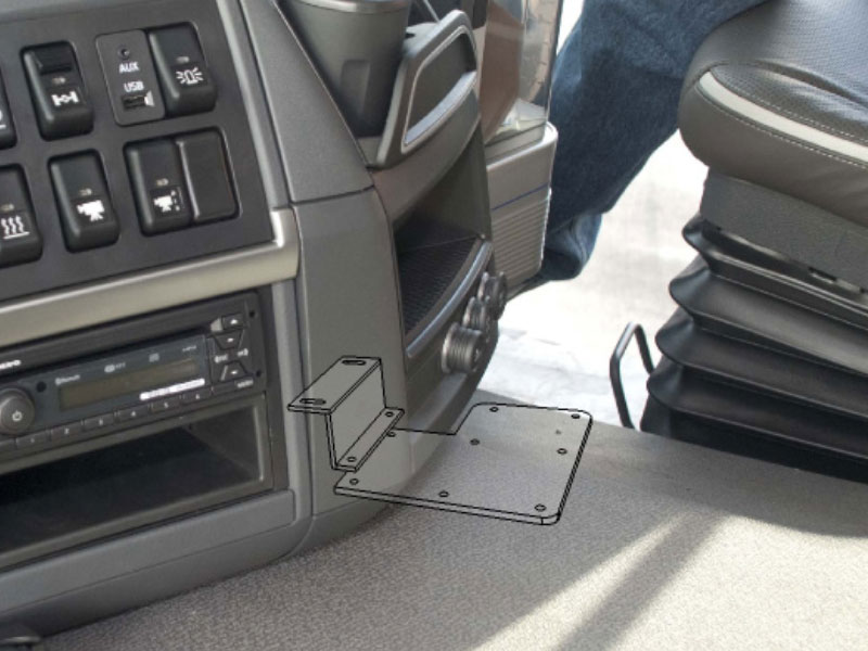 Zirkona Armaturenbrett Halterung Installation