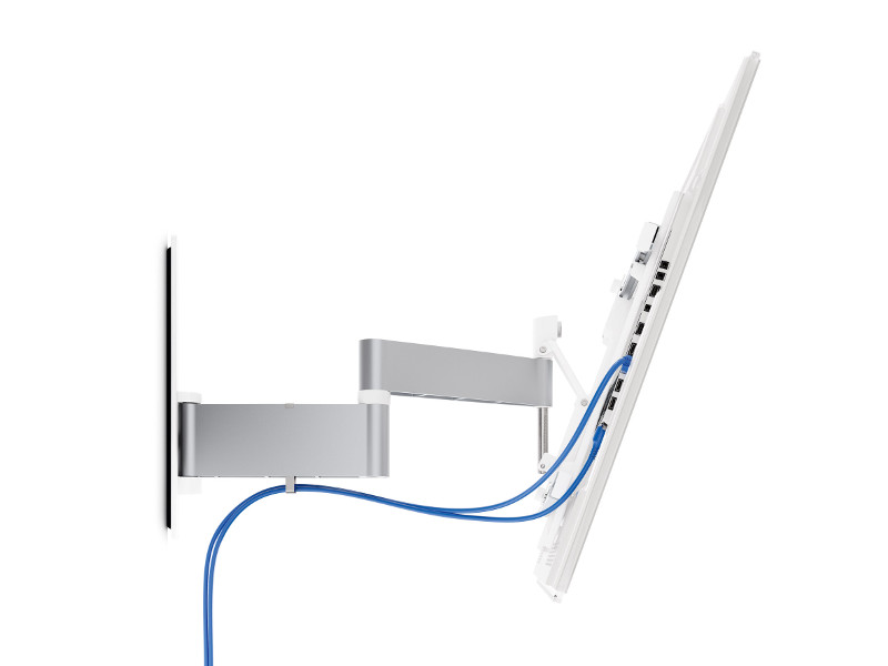 Vogel's WALL 3345 TV Wandhalterung schwenkbar 40"-65" weiß integrierte Kabelführung
