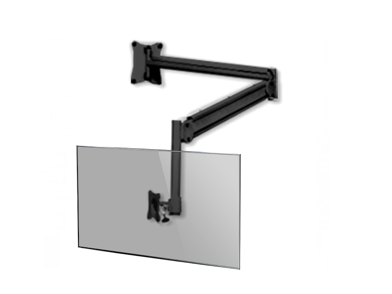 edbak Praxis Monitor Schwenkarm Wandhalterung, schwarz (MSA02C-B) Anwendungsbeispiel