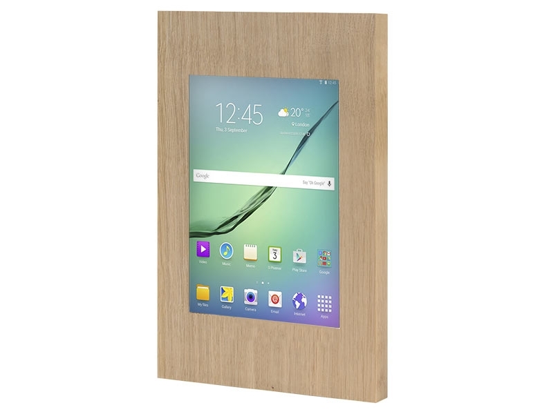 TabLines TSG024O Tablet Schutzgehäuse für Samsung Tab S2 9.7, Eiche Front