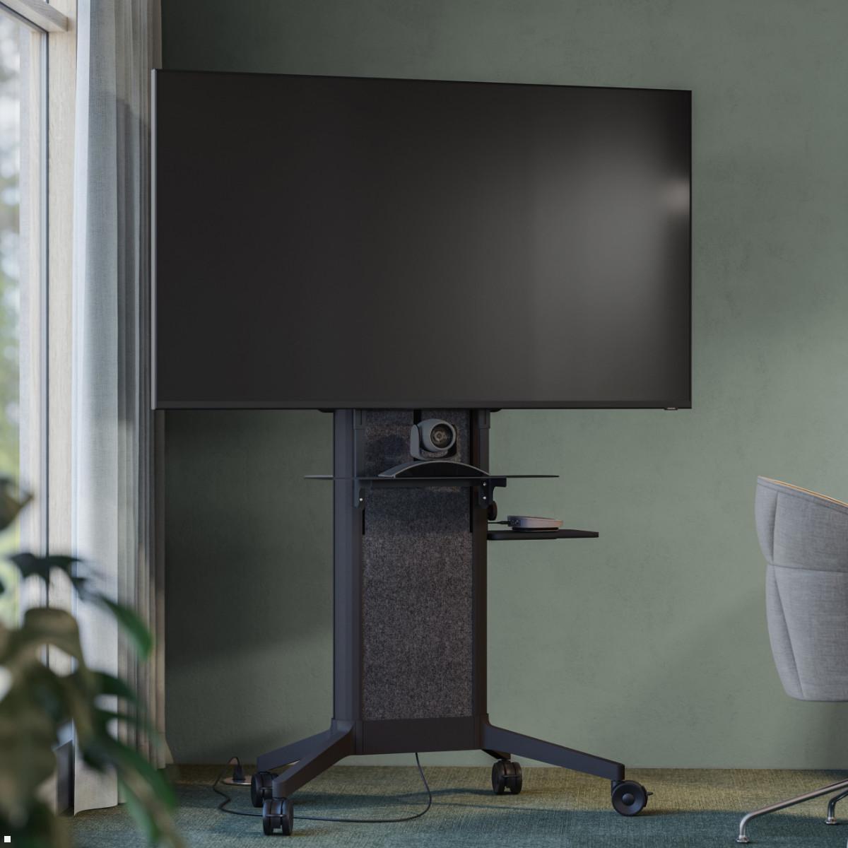 SMS EVER620 mobiler TV Ständer 98 Zoll, Filz Cover schwarz (16-010-1S), Anwendungsbeispiel SMS EVER620 mobiler TV Ständer 98 Zoll, Filz Cover schwarz (16-010-1S), Anwendungsbeispiel