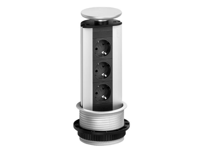 EVOline Port dreifache Steckdose silber EVOline Port dreifache Steckdose silber