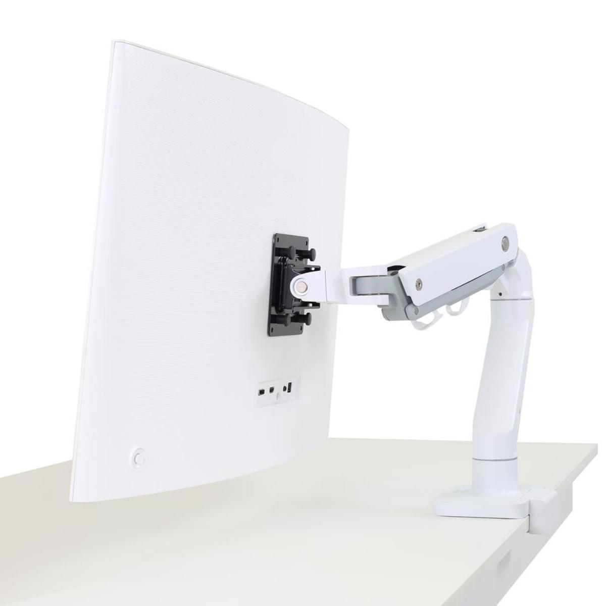 Ergotron HX Monitor Tischhalterung mit C-Klemme bis 49 Zoll, weiß (45-606-216) Ansicht Ergotron HX Monitor Tischhalterung mit C-Klemme bis 49 Zoll, weiß (45-606-216) Ansicht