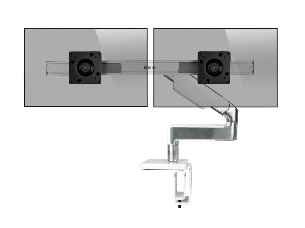 Humanscale M8.1 Dual Monitorhalter für USM Tische, weiß Humanscale M8.1 Dual Monitorhalter für USM Tische, weiß