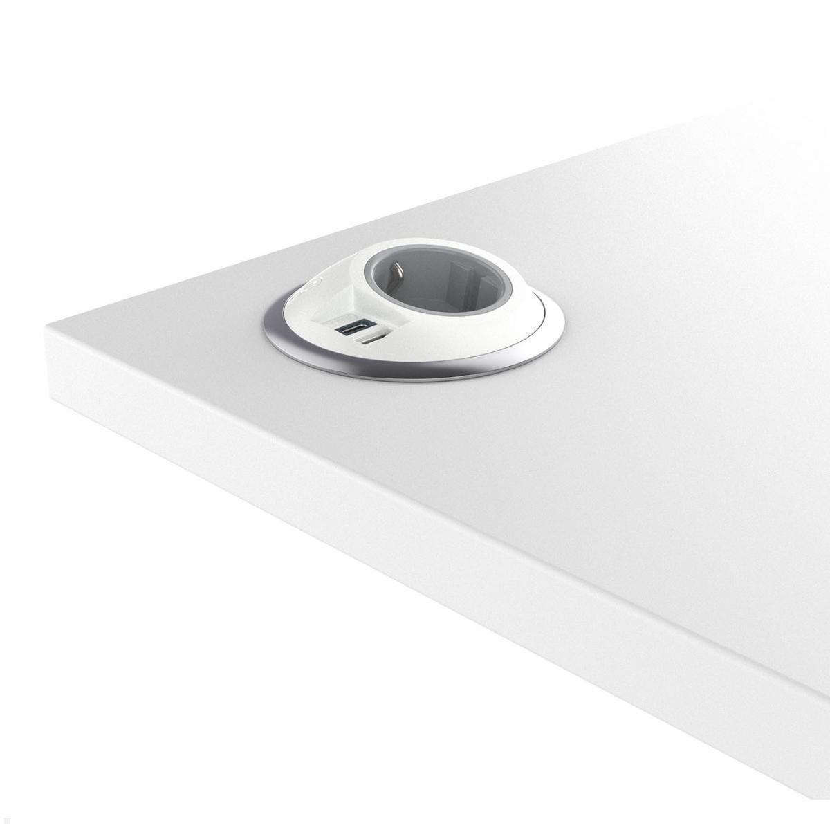 Dataflex Power PixelTUF Einbausteckdose 1x Steckdose, 1x USB-A, 1x USB-C (26.200), weiß einfacheMontage Dataflex Power PixelTUF Einbausteckdose 1x Steckdose, 1x USB-A, 1x USB-C (26.200), weiß einfacheMontage