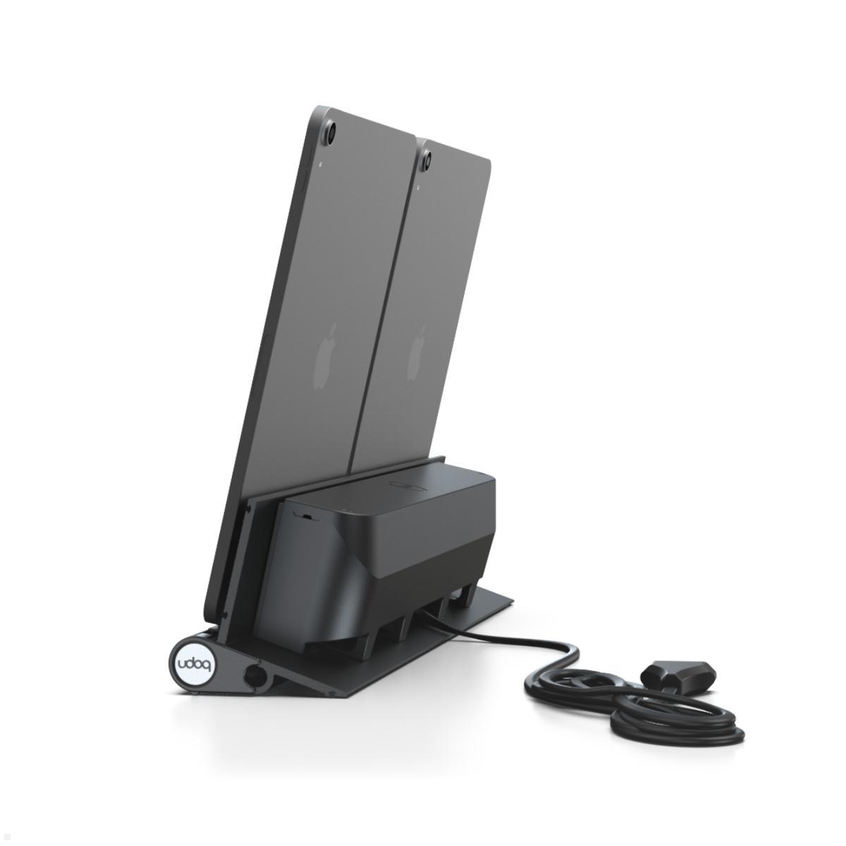 udoq 400 Ladestation für 2 Tablets – Ansicht von vorne