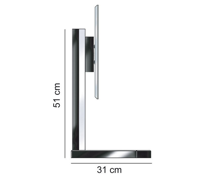 EOL - Erard Pod up - Motorized swivel Tabletop stand, 30-50"