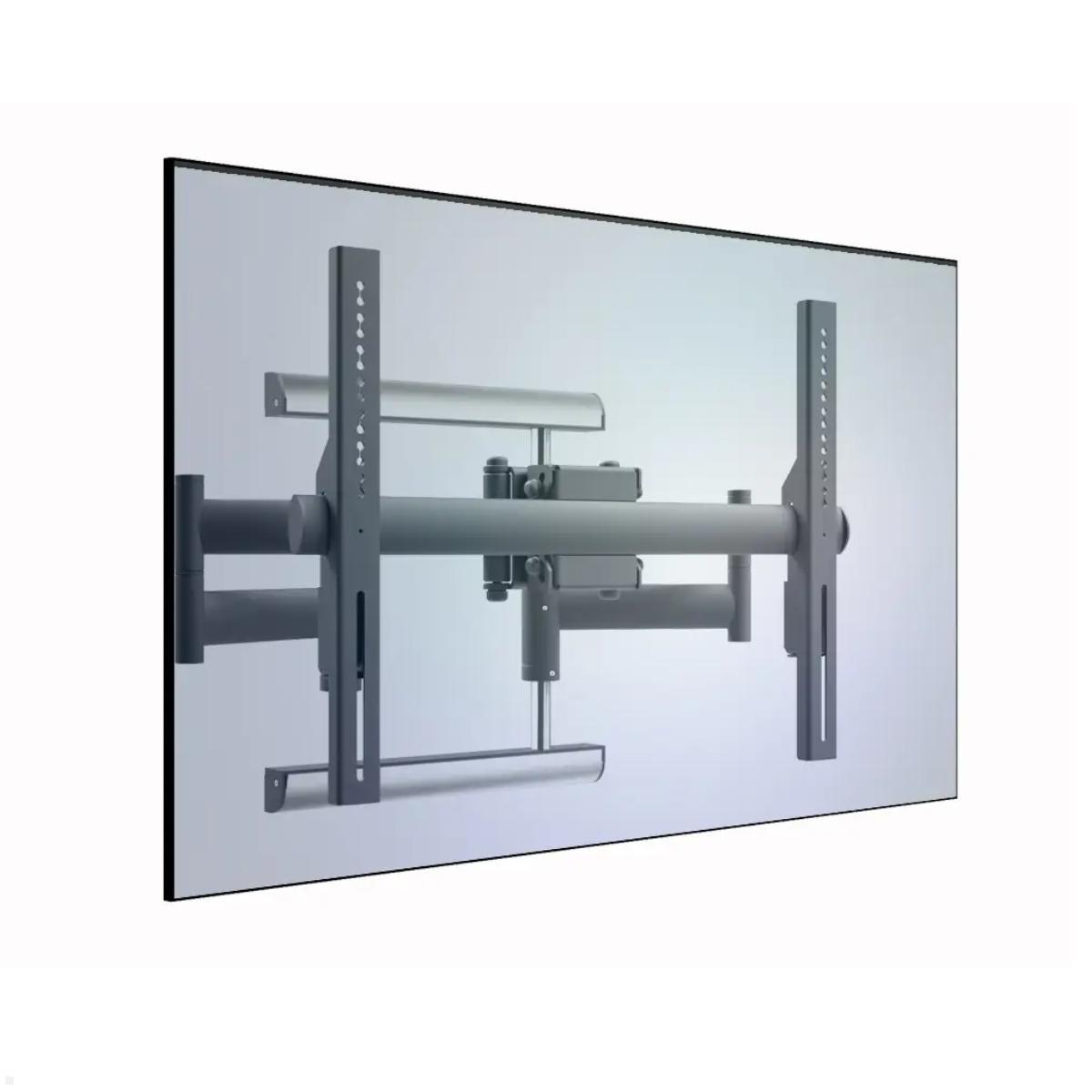 Edbak RMSA1 schwenkbare TV Wandhalterung bis 120kg, Pivot, VESA max. 600x400, Ansicht mit Screen