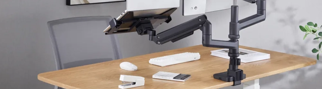 Tablet-Halterung Tischhalterung mit Klemme zur Befestigung am Tisch Tablet-Halterung Tischhalterung mit Klemme zur Befestigung am Tisch