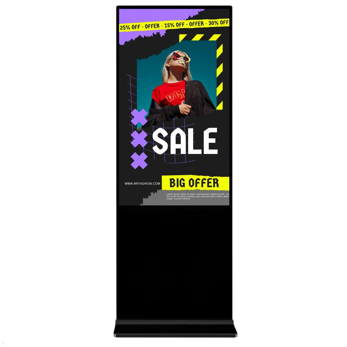 Clevertouch CL Totem Commercial Display 49'' (12949CMTOTEM), Frontansicht