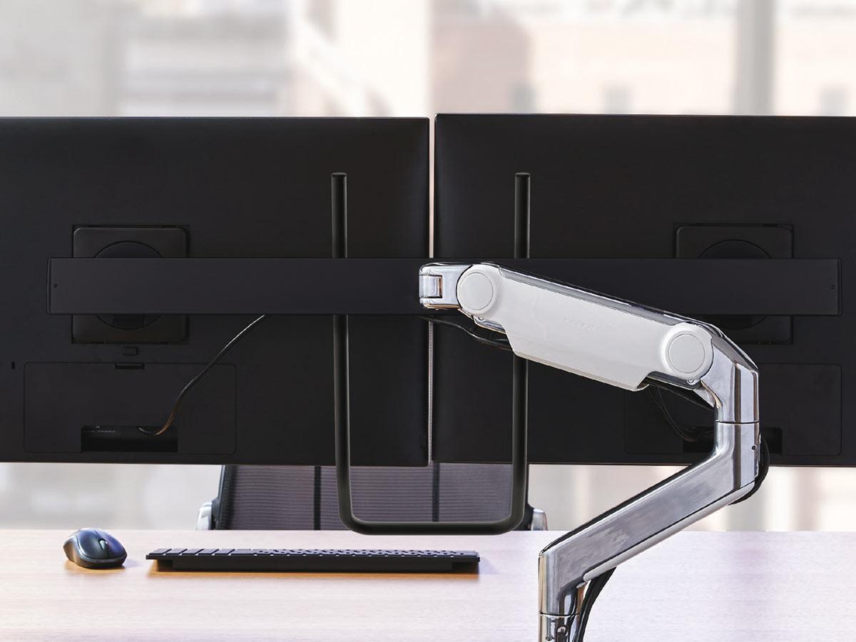 Humanscale M8.1 Dual Monitor Wandhalterung gerade weiß (M81HMWE2W) Crossbar Humanscale M8.1 Dual Monitor Wandhalterung gerade weiß (M81HMWE2W) Crossbar