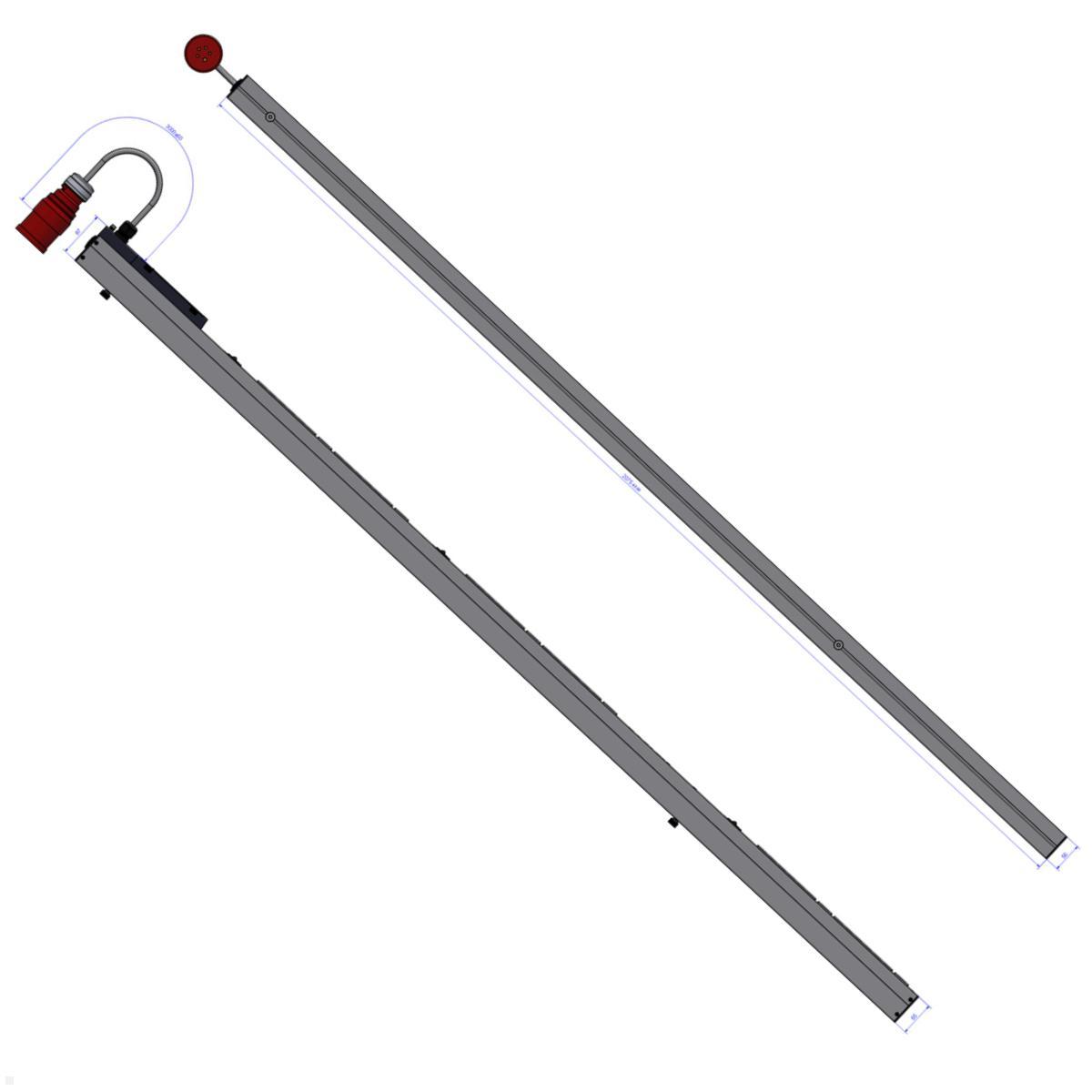 Bachmann BN PRO Metered – 32A Rack PDU mit 36xC13 / 6xC19 / 6xMCB, 3,0m CEE 32A/5p (BM0015595) Detail