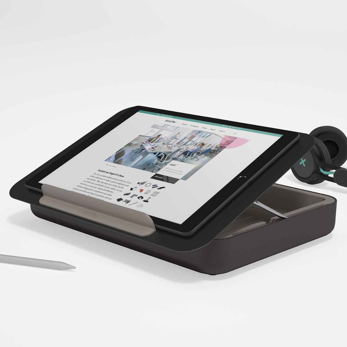 Dataflex Bento ergonomische Toolbox schwarz (45.903), Tablet Ablage