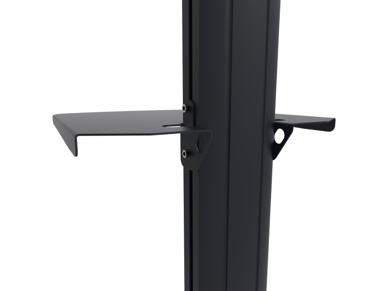 SmartMetals Laptop Halterung 386x310mm, schwarz an Säule