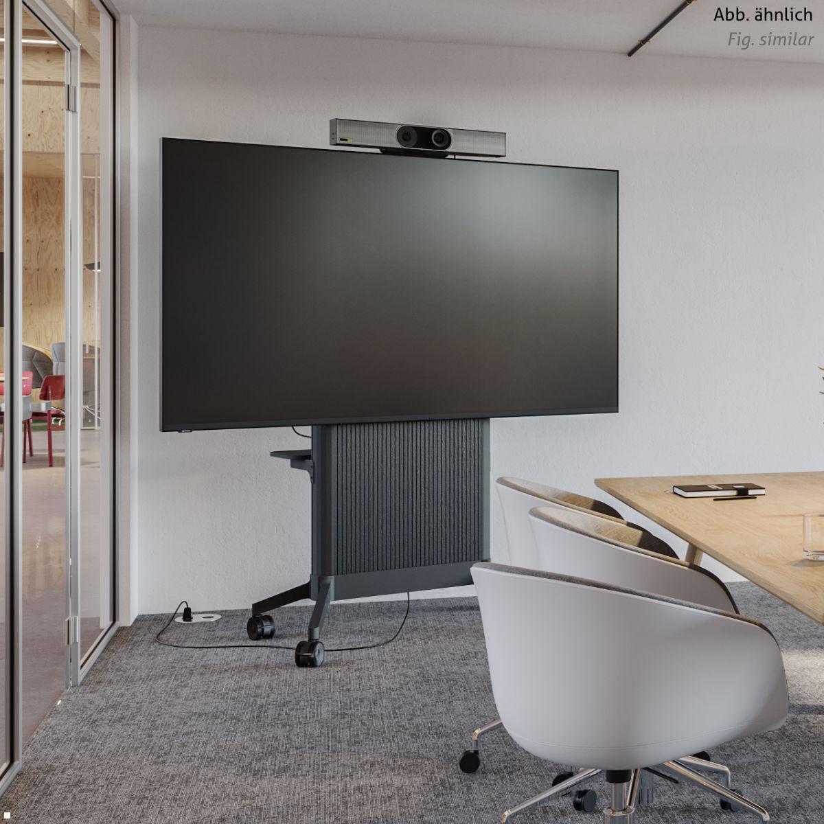SMS EVER620 mobiler TV Ständer 98 Zoll, Filz Cover schwarz (16-010-1S), Konferenzraum SMS EVER620 mobiler TV Ständer 98 Zoll, Filz Cover schwarz (16-010-1S), Konferenzraum