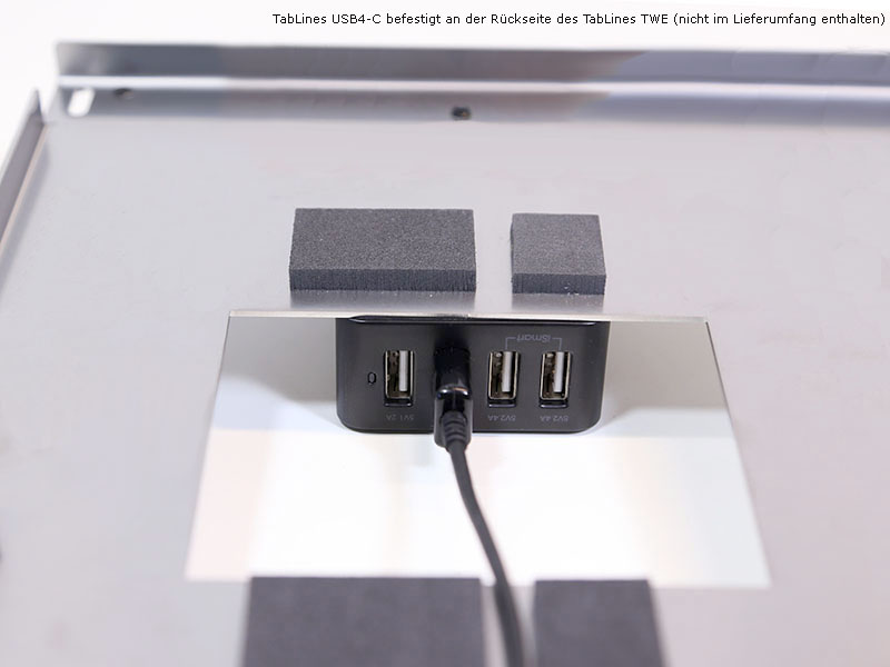 TabLines USB4-C 4-Port USB-Ladegerät mit 1m Euro-Netzkabel, schwarz TWE nicht enthalten TabLines USB4-C 4-Port USB-Ladegerät mit 1m Euro-Netzkabel, schwarz TWE nicht enthalten