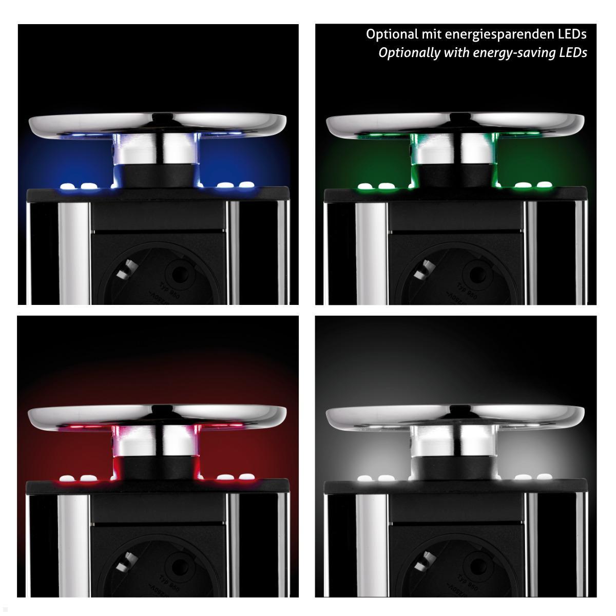 EVOline Port Zubehör Wippdeckel für Steckdose - optionale LED Lichter EVOline Port Zubehör Wippdeckel für Steckdose - optionale LED Lichter
