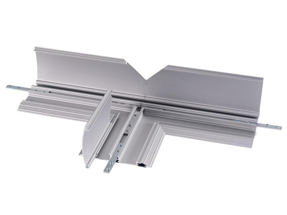 Dataflex Kabelbrücke aufklappbar Alu T-Verbindung (31.462) Dataflex Kabelbrücke aufklappbar Alu T-Verbindung (31.462)