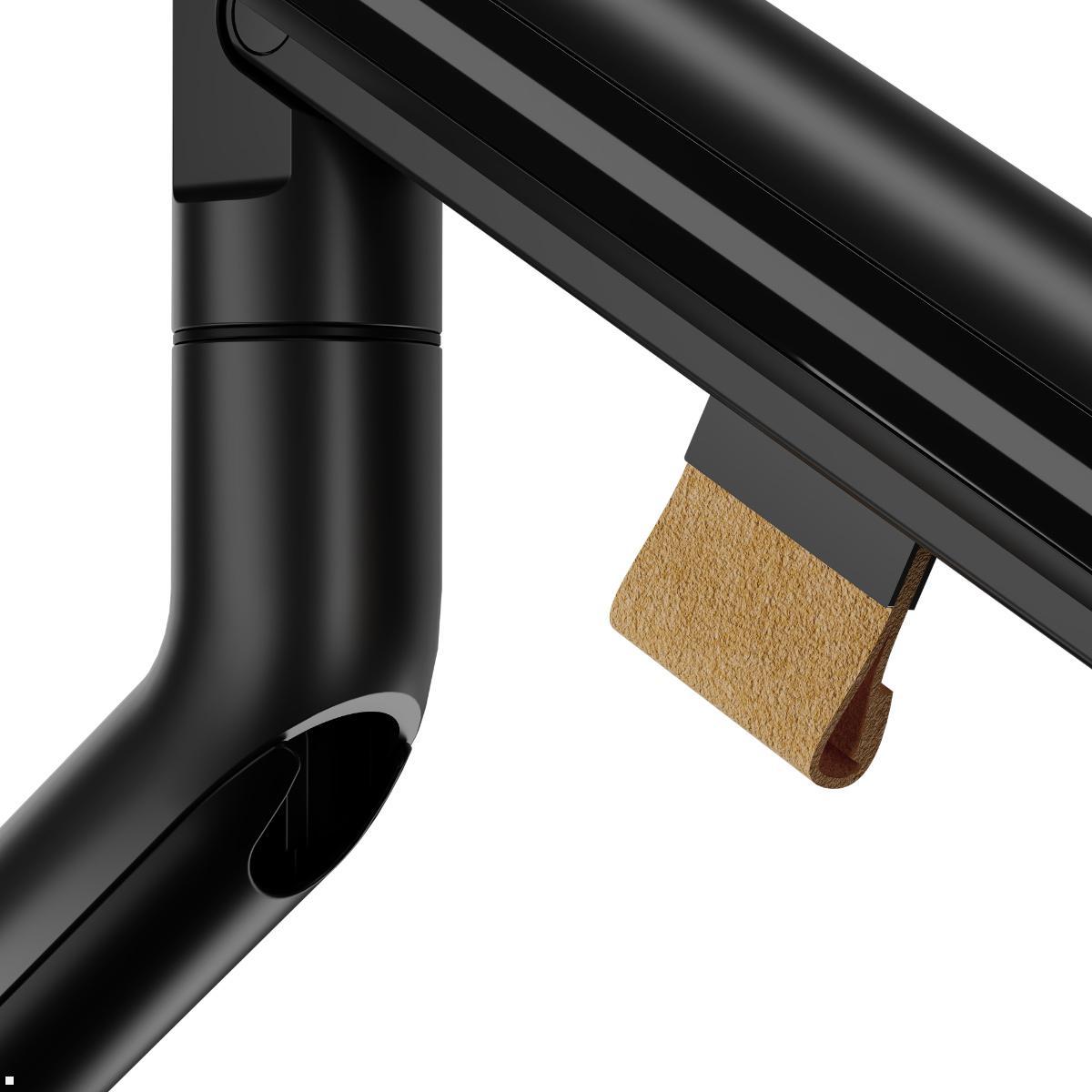 Fellowes Smartview Single Monitor Tischhalterung, Detailansicht, Kabelbefestigung