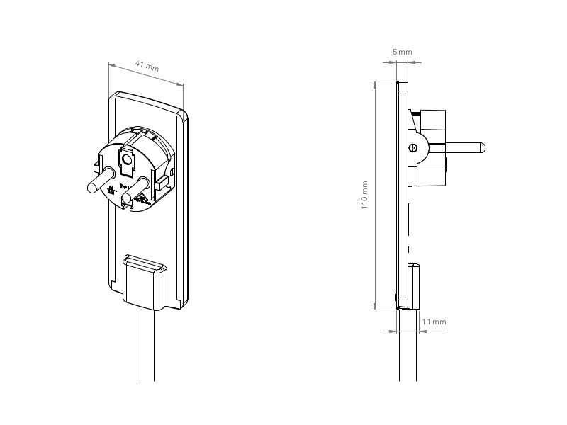 EVOline PlugFix mit Aderendhülsen Zeichnung EVOline PlugFix mit Aderendhülsen Zeichnung