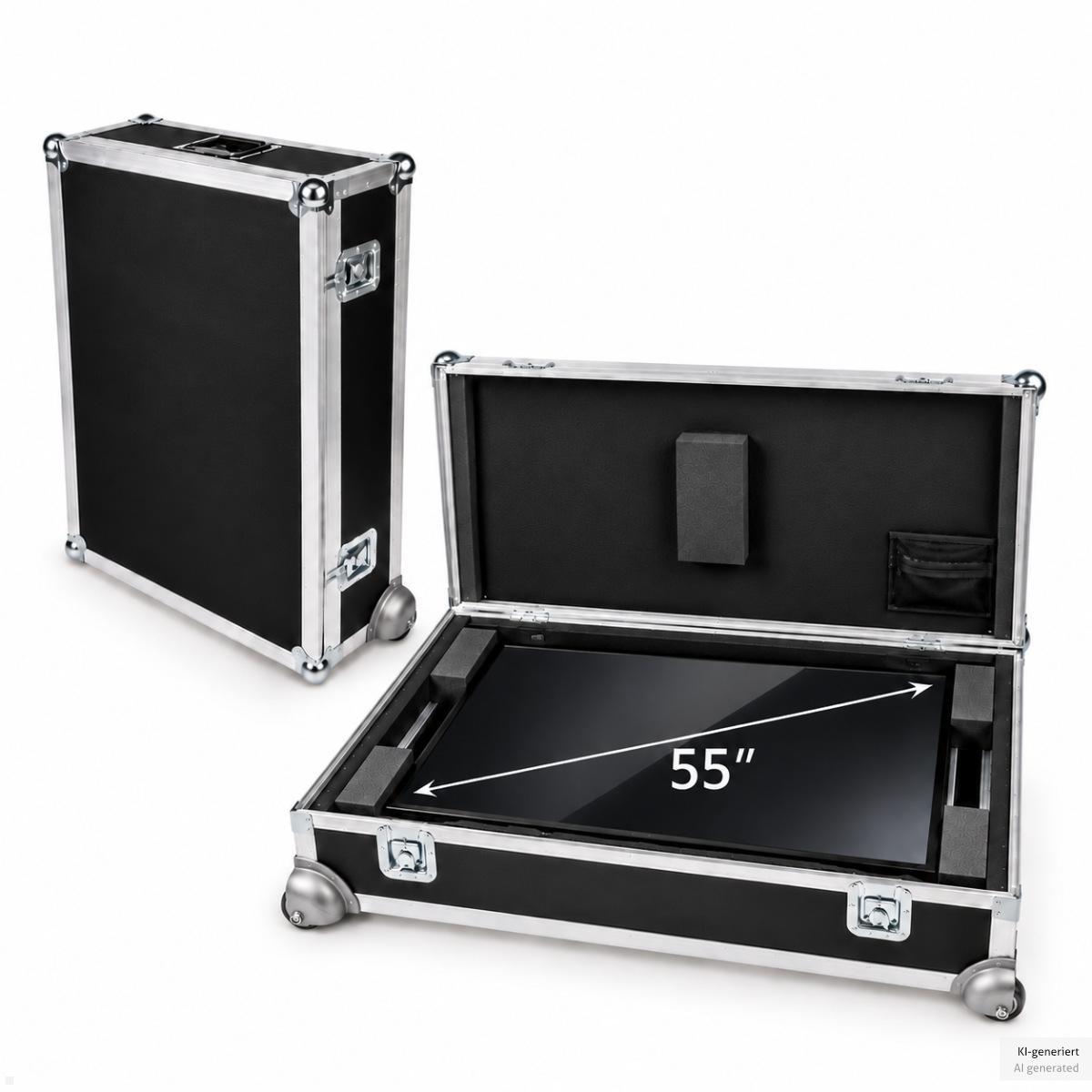 MonLines MTK055B Display Transportkoffer 55 Zoll, Monitor Flightcase schwarz