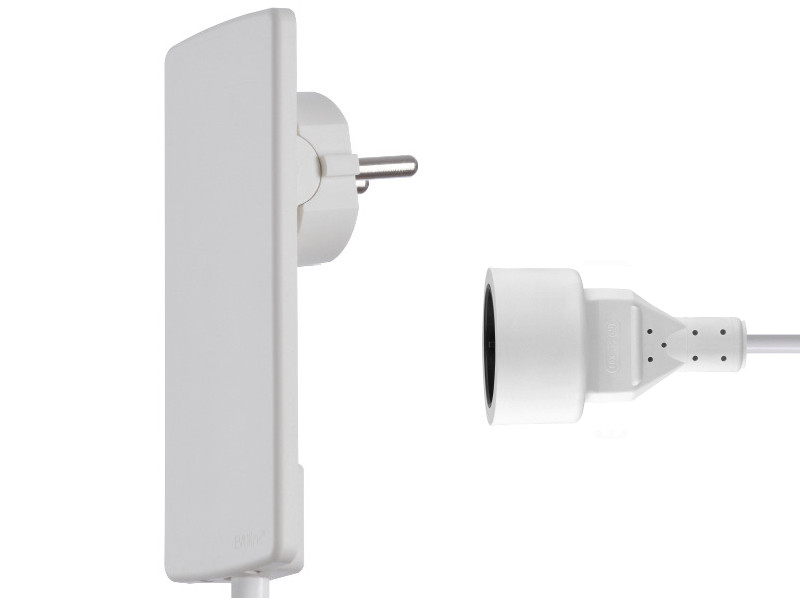 EVOline PlugFix mit VDE Kupplungsdose front flacher Stecker Flachstecker EVOline PlugFix mit VDE Kupplungsdose front flacher Stecker Flachstecker