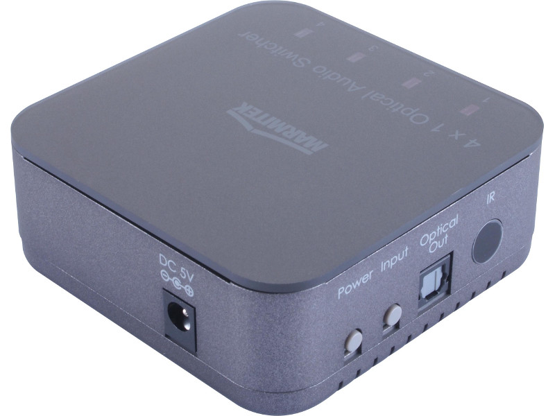 Marmitek Connect TS41 Digital Audioswitcher, 4x Eingang, 1x Ausgang Marmitek Connect TS41 Digital Audioswitcher, 4x Eingang, 1x Ausgang