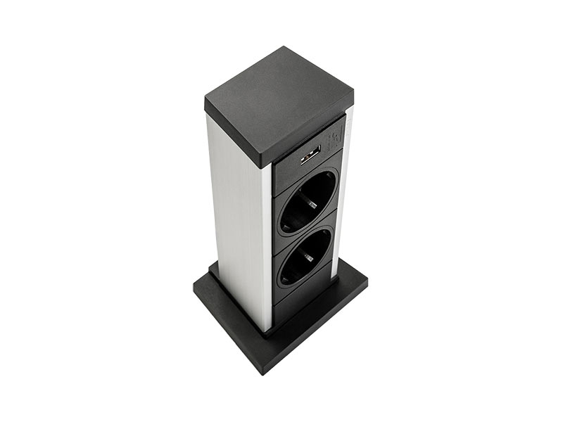 EVOline Up 2x Steckdose mit USB Charger, Steckdosenleiste EVOline Up 2x Steckdose mit USB Charger, Steckdosenleiste