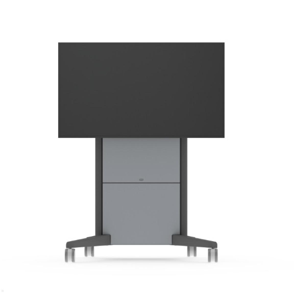 SMS Presence Mobiler Monitorständer bis 84 Zoll / 120 kg / Höhe 1650 mm (C5-31U005-2-A-0) Vorderansicht SMS Presence Mobiler Monitorständer bis 84 Zoll / 120 kg / Höhe 1650 mm (C5-31U005-2-A-0) Vorderansicht