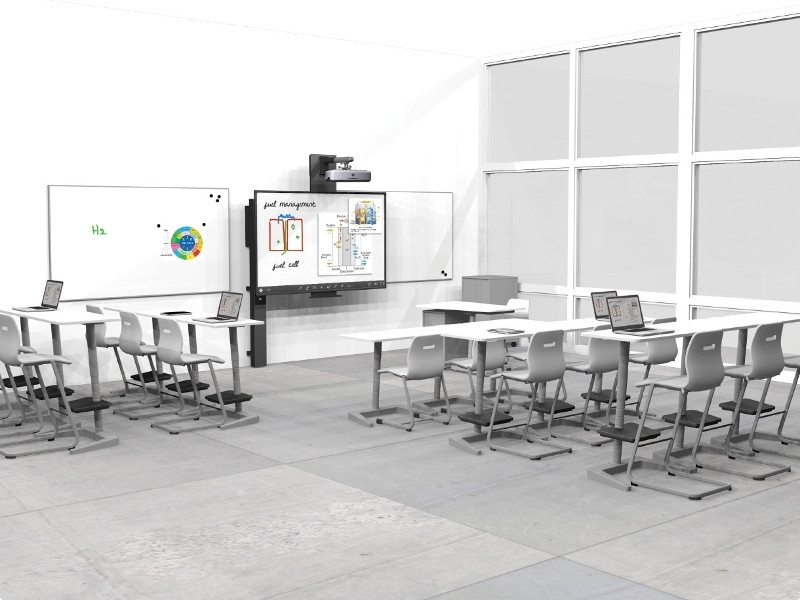 i3 Technologies interaktiver Touch Laser-Beamer mit Wandhalterung interaktive Lernumgebung