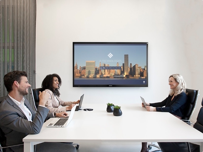 i3 Technologies interaktives 40 PCAP Touchdisplay 55" 4K mit Wandhalterung (VSV0005517) Anwendung Besprechungsraum