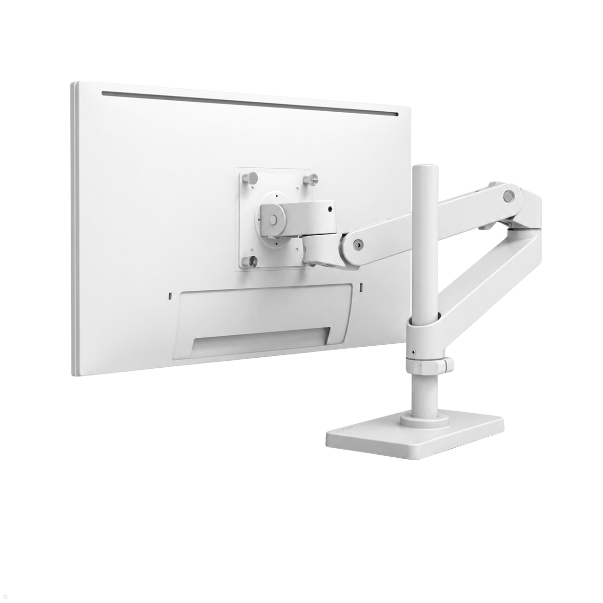 Ergotron LX Pro Monitorhalterung schwenkbar, Durchtisch, hohe Säule, Monitorarm schwenkbar, weiß