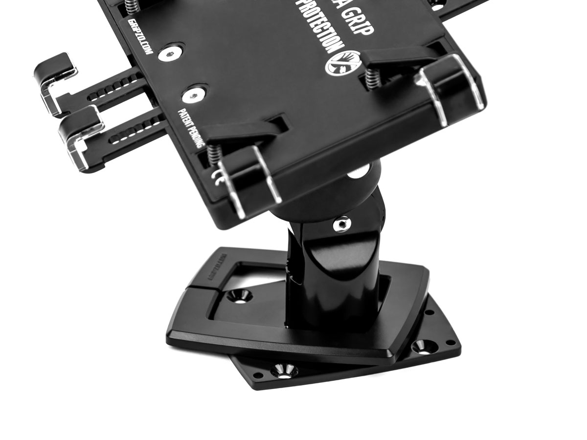 Gripzo Tablet Tisch Halterung XL abschließbar 12-13 Zoll DS, schwarz anschraubbar auf dem Tisch Gripzo Tablet Tisch Halterung XL abschließbar 12-13 Zoll DS, schwarz anschraubbar auf dem Tisch