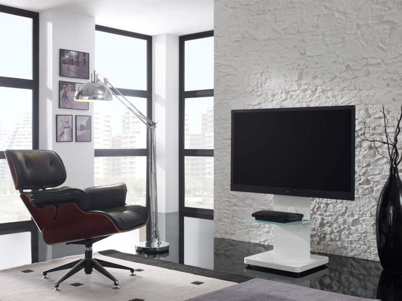 PureMounts GI-PM-101W TV Ständer schwenkbar und höhenverstellbar, weiß PureMounts GI-PM-101W TV Ständer schwenkbar und höhenverstellbar, weiß