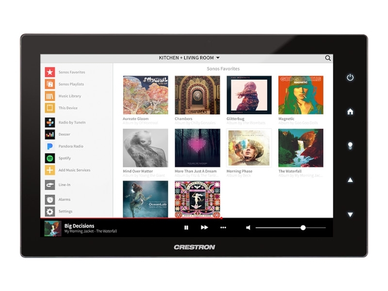 Crestron Touchpanel Bedieneinheit 10 Zoll ohne Kamera, schwarz Sonos Steuerung