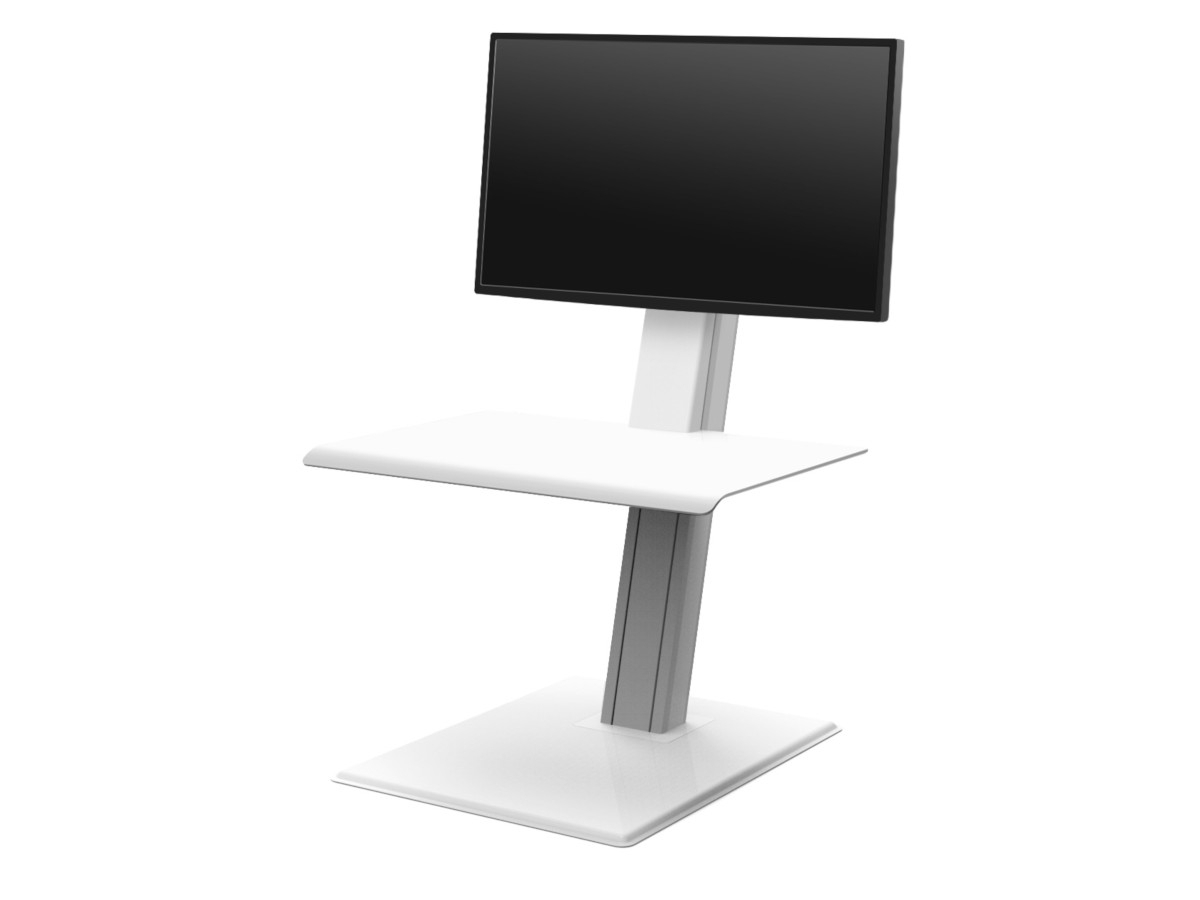 Humanscale QuickStand Eco Single Steh-Sitz Arbeitsplatz, weiß Humanscale QuickStand Eco Single Steh-Sitz Arbeitsplatz, weiß