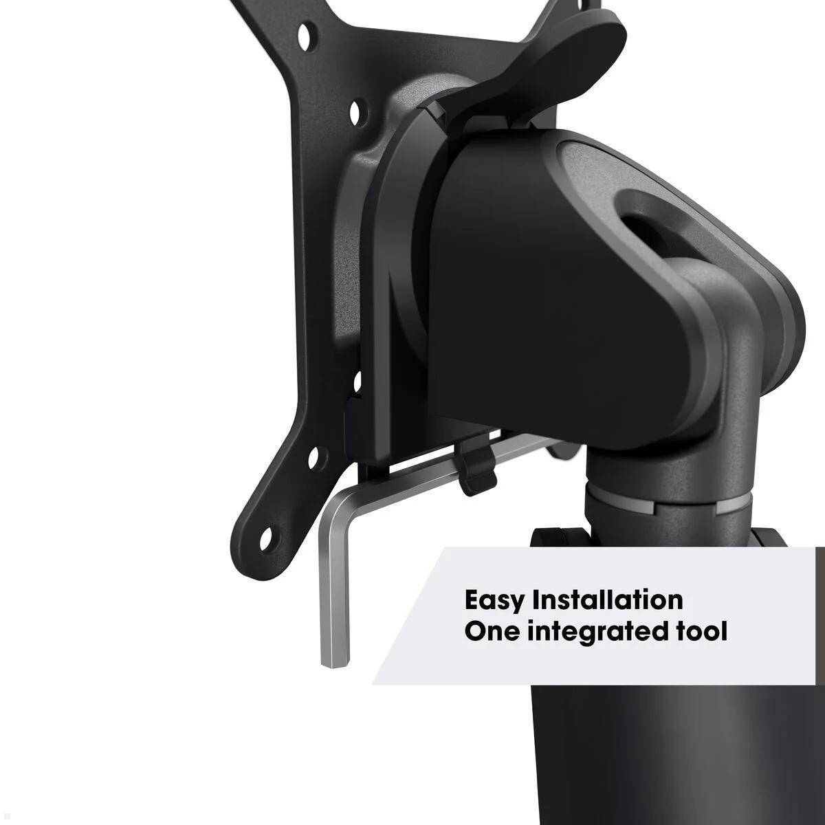 Vogels Motion Plus MOMO 4138B Monitor Tischhalterung schwenkbar, schwarz, schwenkbare Displayhalterung Büro