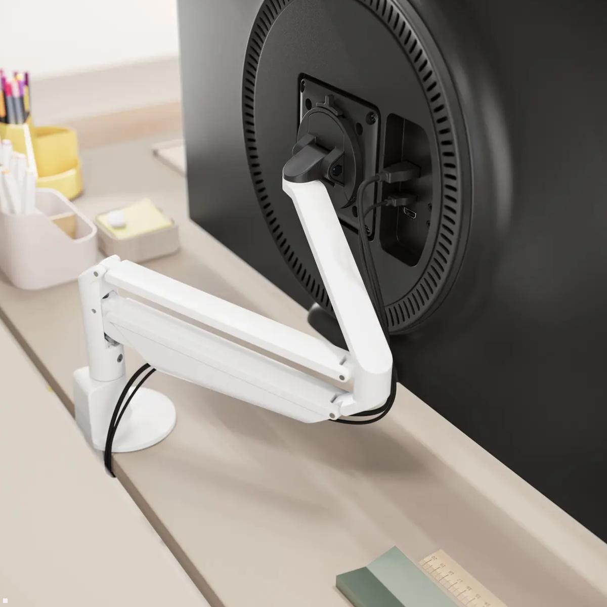 Novus Clu II Monitorarm ohne Befestigung, silber/anthrazit (990+2109+000), Monitor Tischhalterung