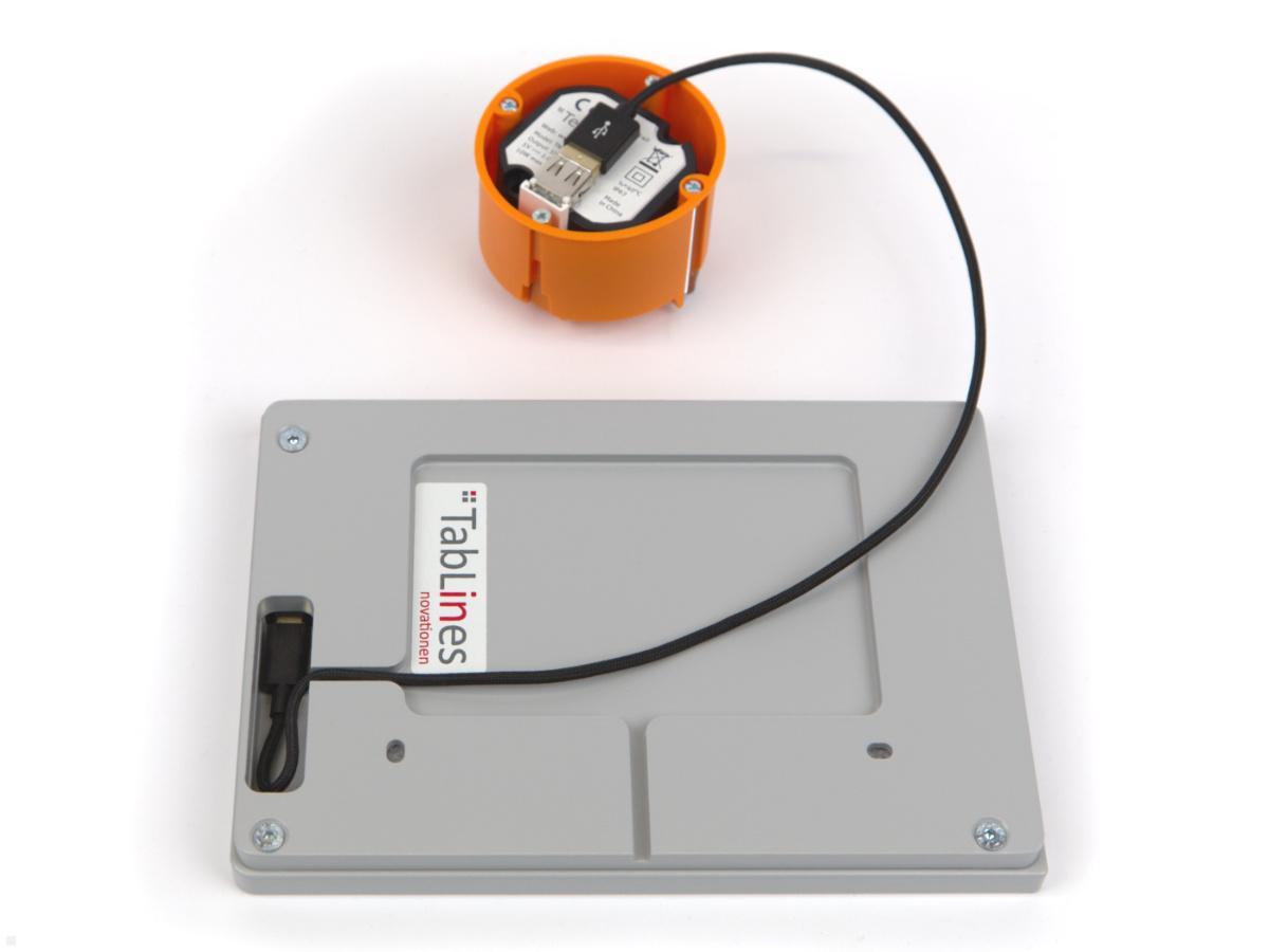 TabLines TWP004W Wandhalterung für iPad 10.2 (7./8. Gen.), weiß, optionale Unterputz Stromversorgung TabLines TWP004W Wandhalterung für iPad 10.2 (7./8. Gen.), weiß, optionale Unterputz Stromversorgung