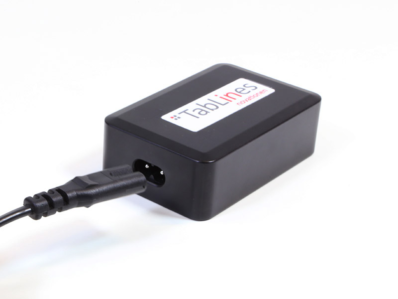 TabLines USB4-C 4-Port USB-Ladegerät mit 1m Euro-Netzkabel, schwarz Ansicht TabLines USB4-C 4-Port USB-Ladegerät mit 1m Euro-Netzkabel, schwarz Ansicht
