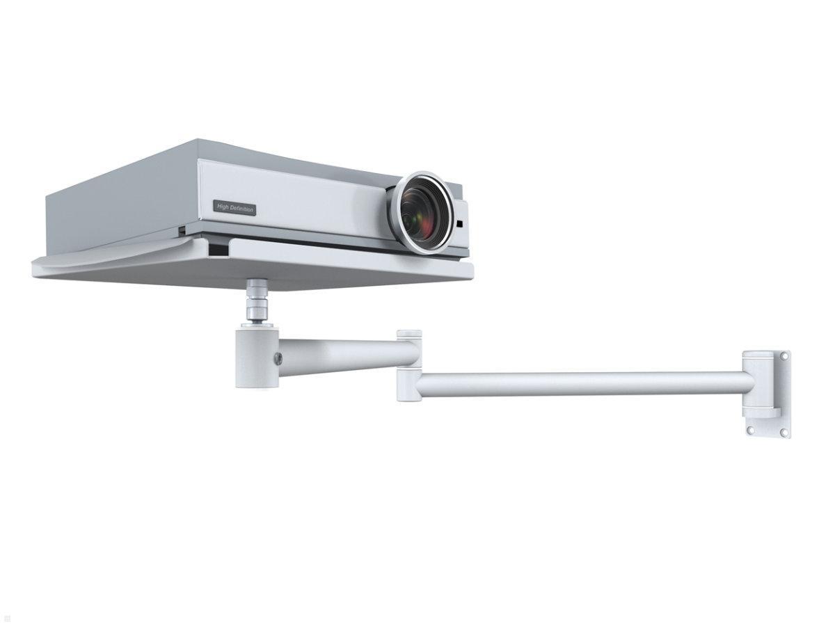 TecLines TBH001G Beamer Wandhalterung schwenkbar 2x 600 mm grau, ausgezogen TecLines TBH001G Beamer Wandhalterung schwenkbar 2x 600 mm grau, ausgezogen