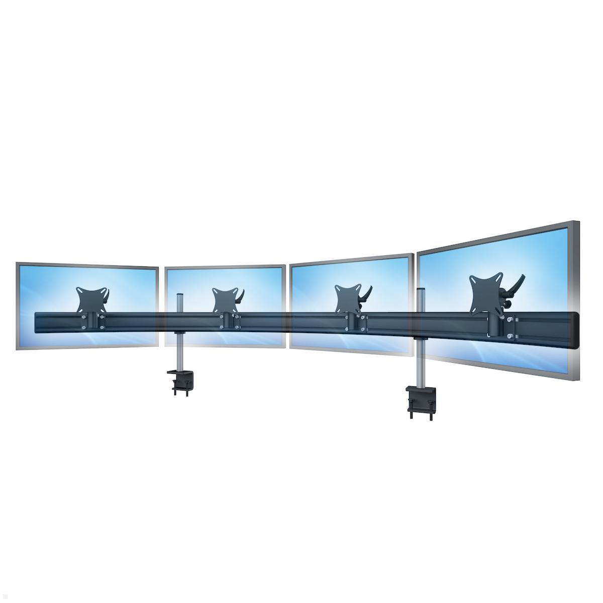 MonLines MTH217B Para 4-fach Monitorhalter Tischklemme bis 24 Zoll, schwarz, Anwendung MonLines MTH217B Para 4-fach Monitorhalter Tischklemme bis 24 Zoll, schwarz, Anwendung